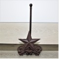 56324-CAST IRON STAR PAPER TOWEL HOLDER